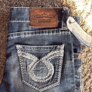 Big Star Relaxed Straight Jeans - Blue